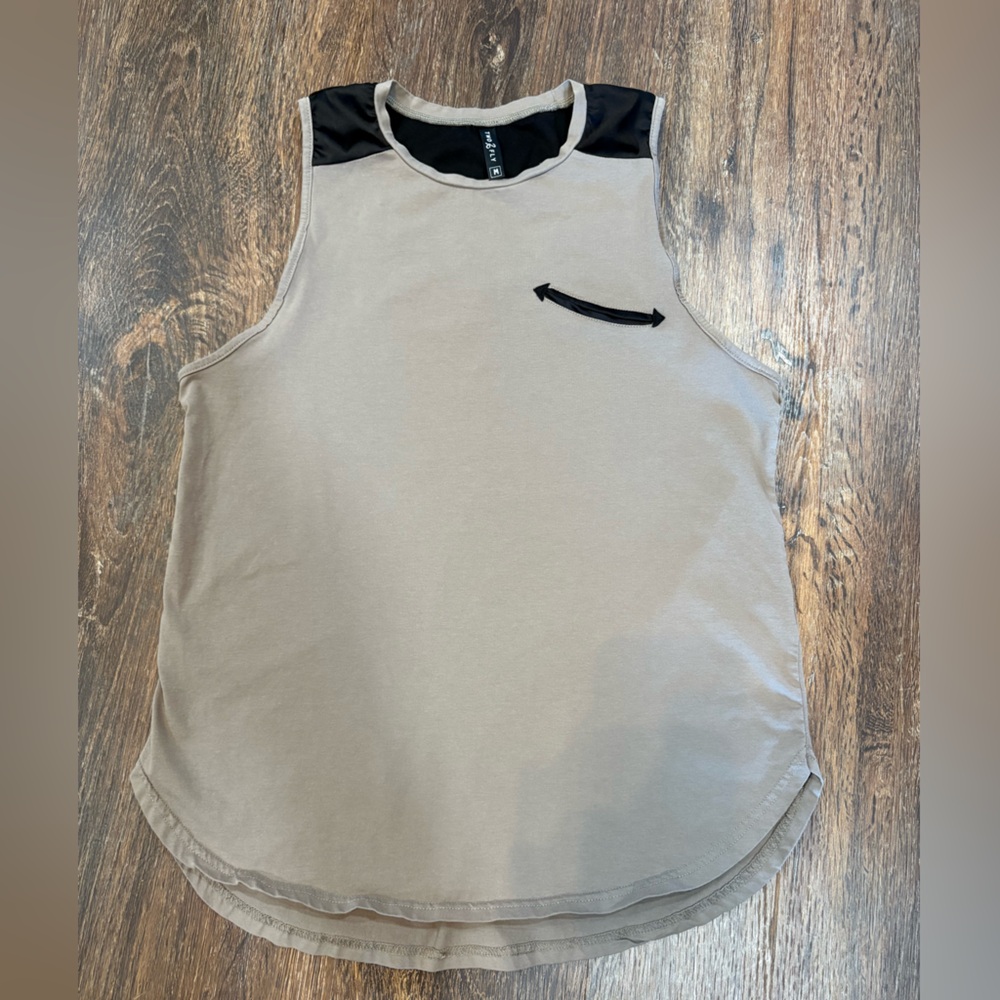 Two Fly Beige Sleeveless Top